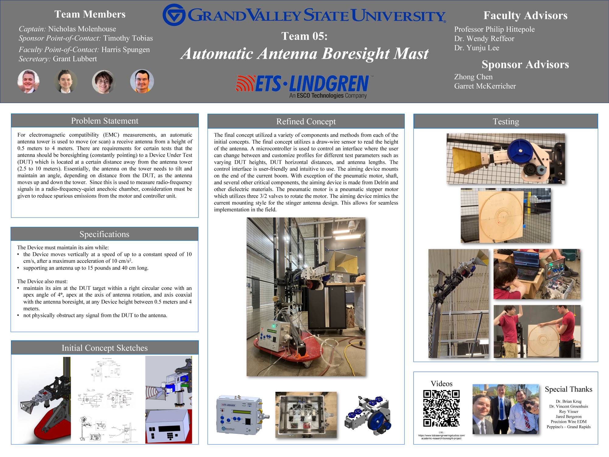 ETS Lindgren senior project poster